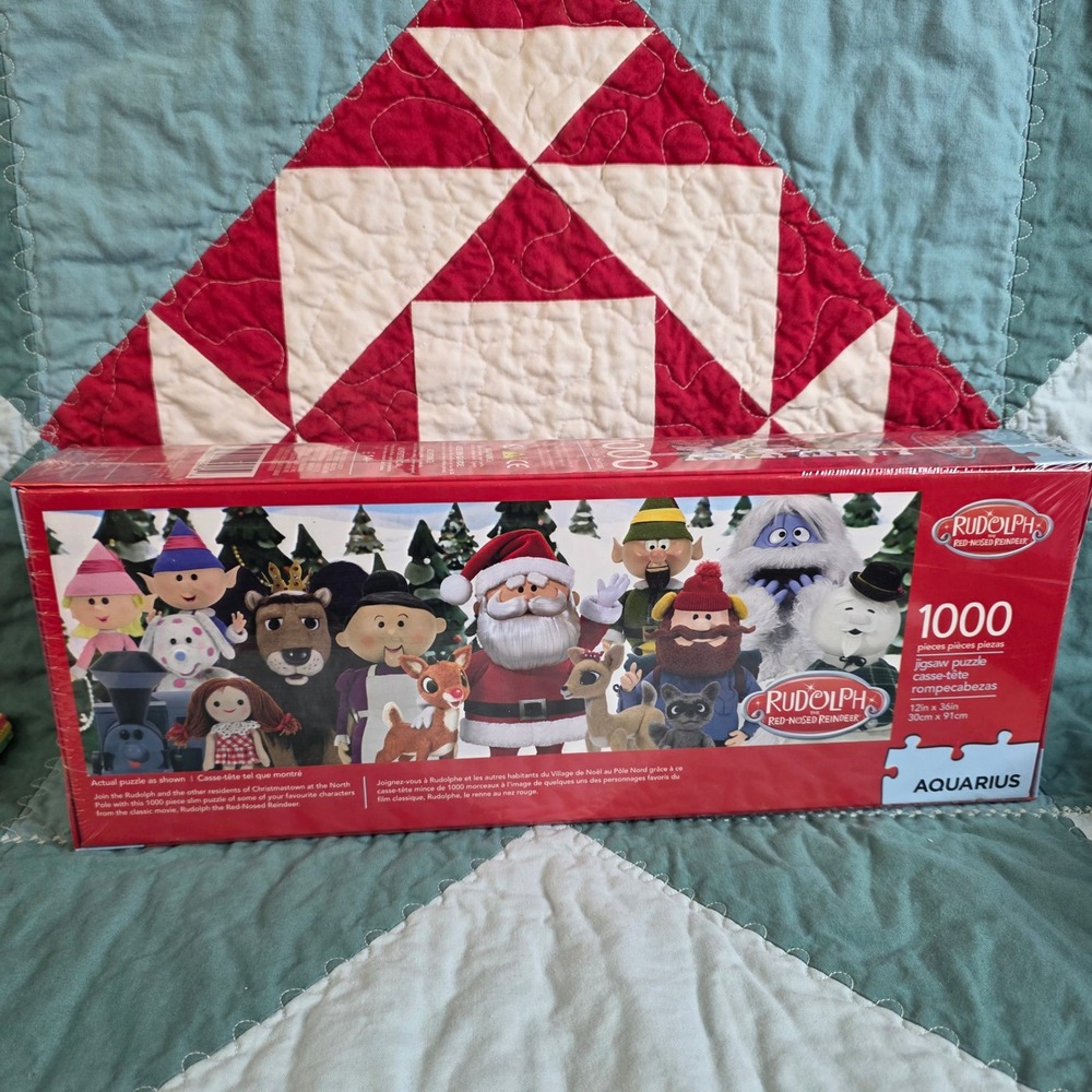 Rudolph the Red-Nosed Reindeer 1000 Piece Slim‎ Jigsaw Puzzle Aquarius 73-045